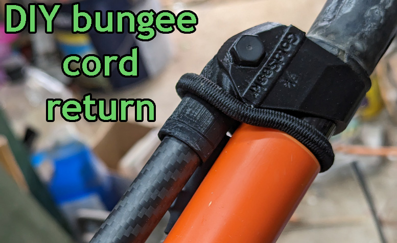 Bungee return cord