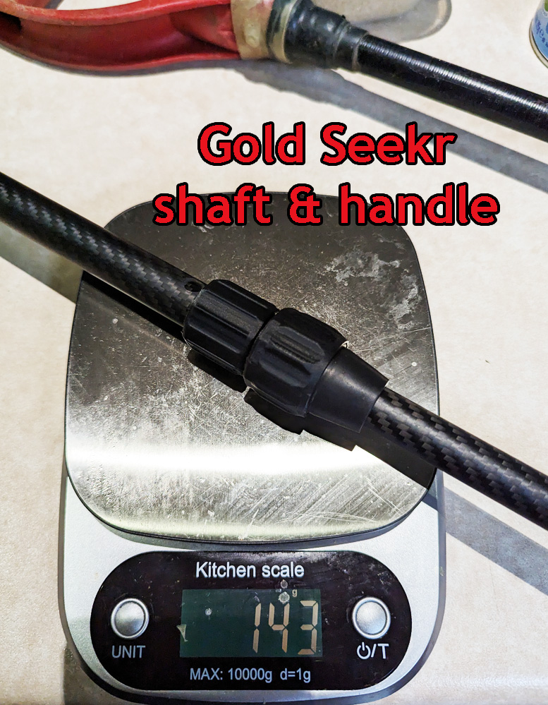 Gold seekr guide arm weight